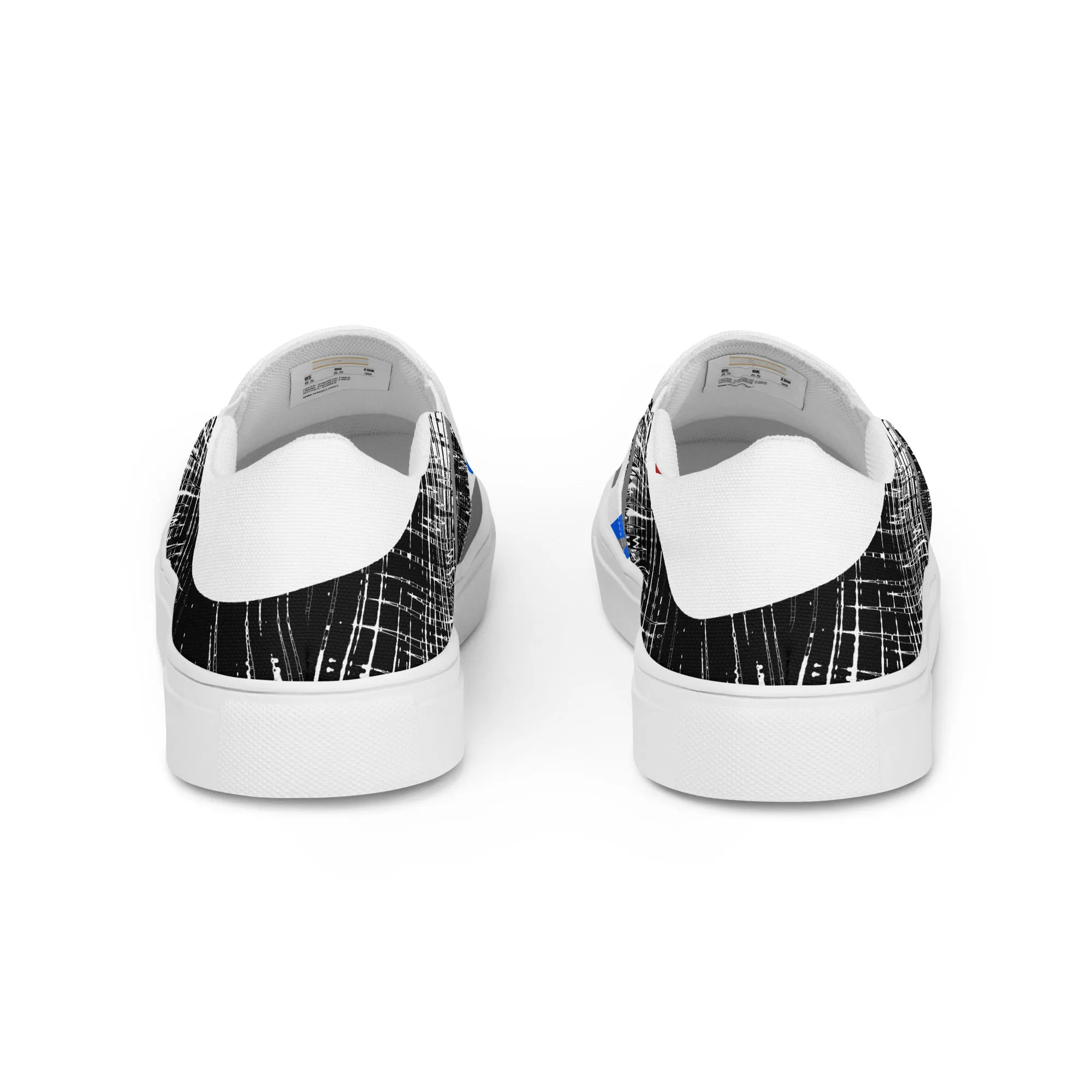 Men’s slip-on canvas shoes with white