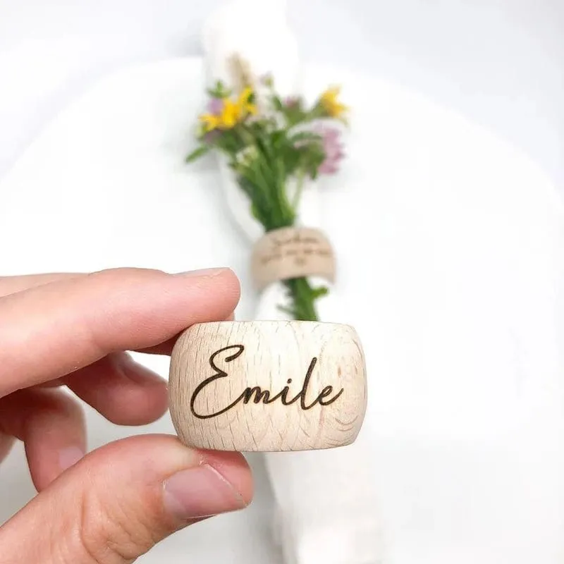 Personalized Wooden Napkin Ring