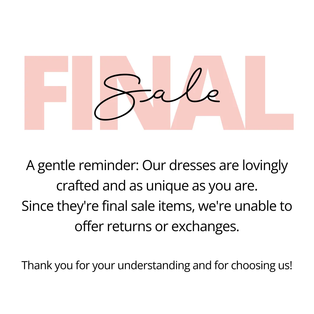 Pink Petal Dress~Final Sale~No Exchanges or Returns