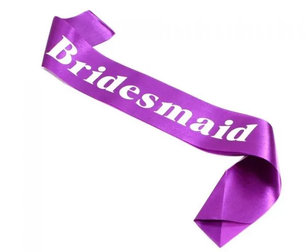 PURPLE WEDDING SASH