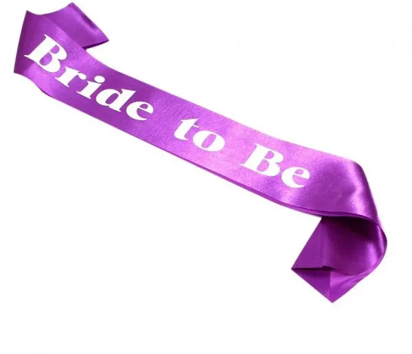 PURPLE WEDDING SASH