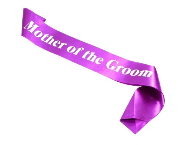 PURPLE WEDDING SASH