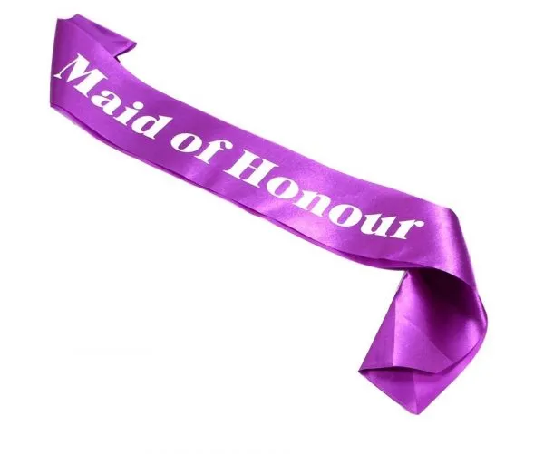 PURPLE WEDDING SASH