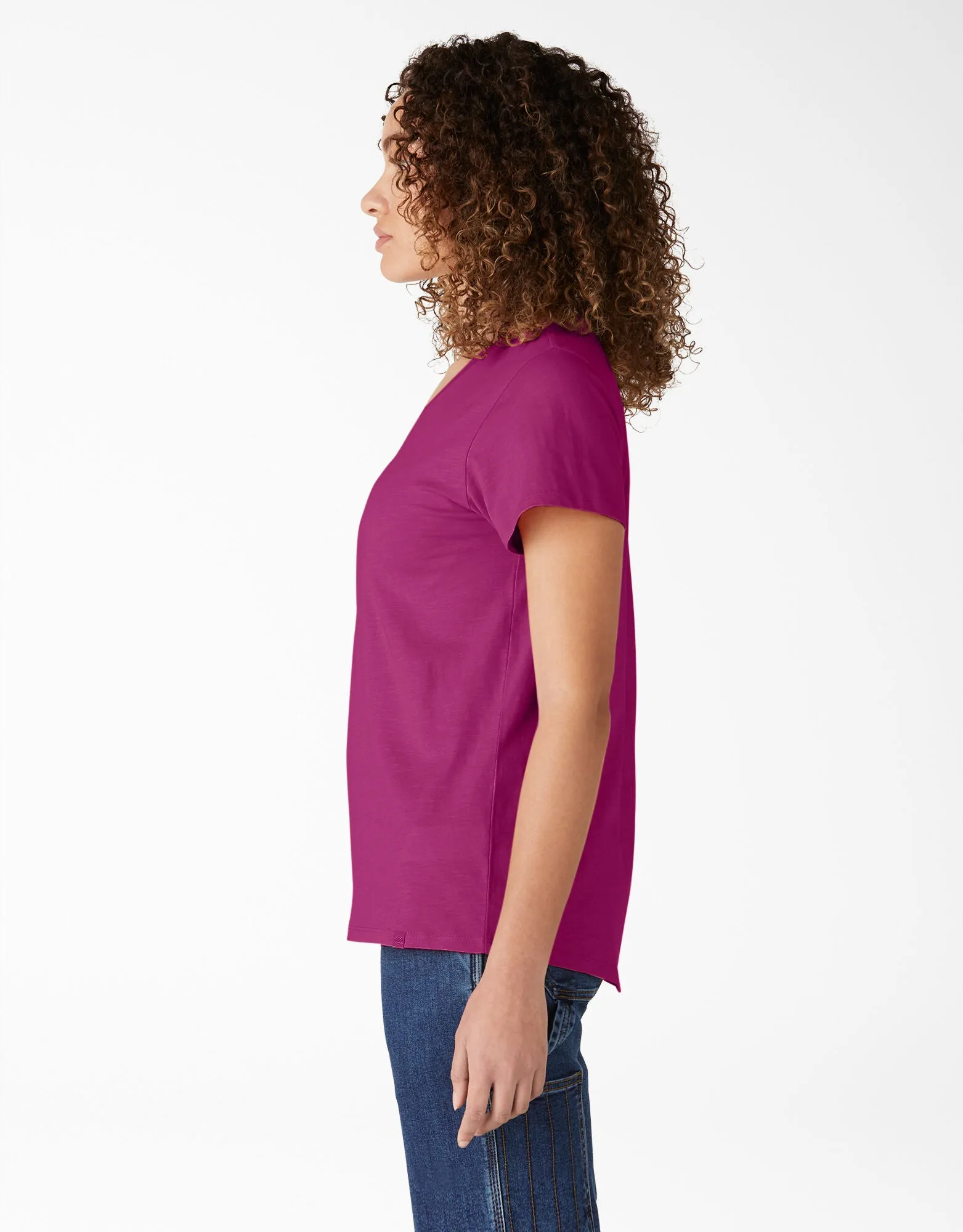 T-Shirt - Dickies Women's Short Sleeve V-Neck FS201, Various Colours