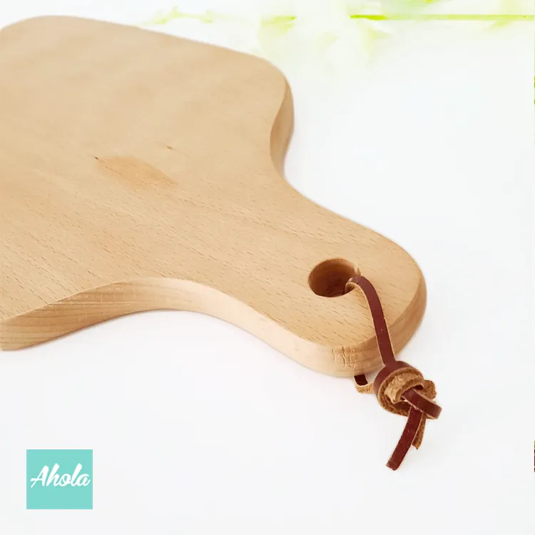 【Tastefull】Maple Wood Cutting Board with Handle 楓木刻字多用途砧板