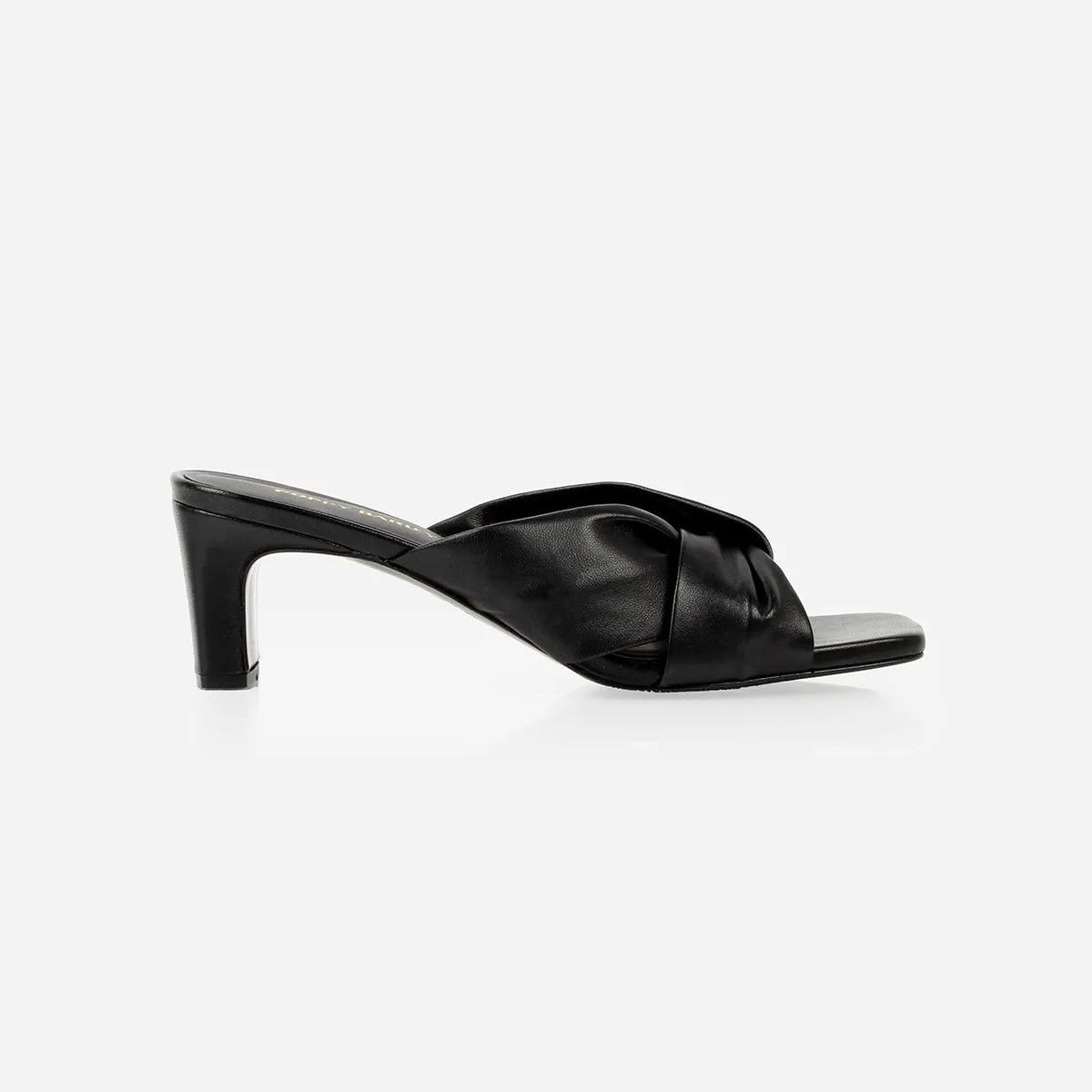 The Margot Heeled Sandal Black