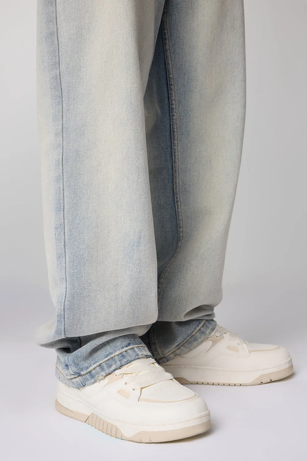 Urban Wash Blue Men's Baggy Leg Jeans