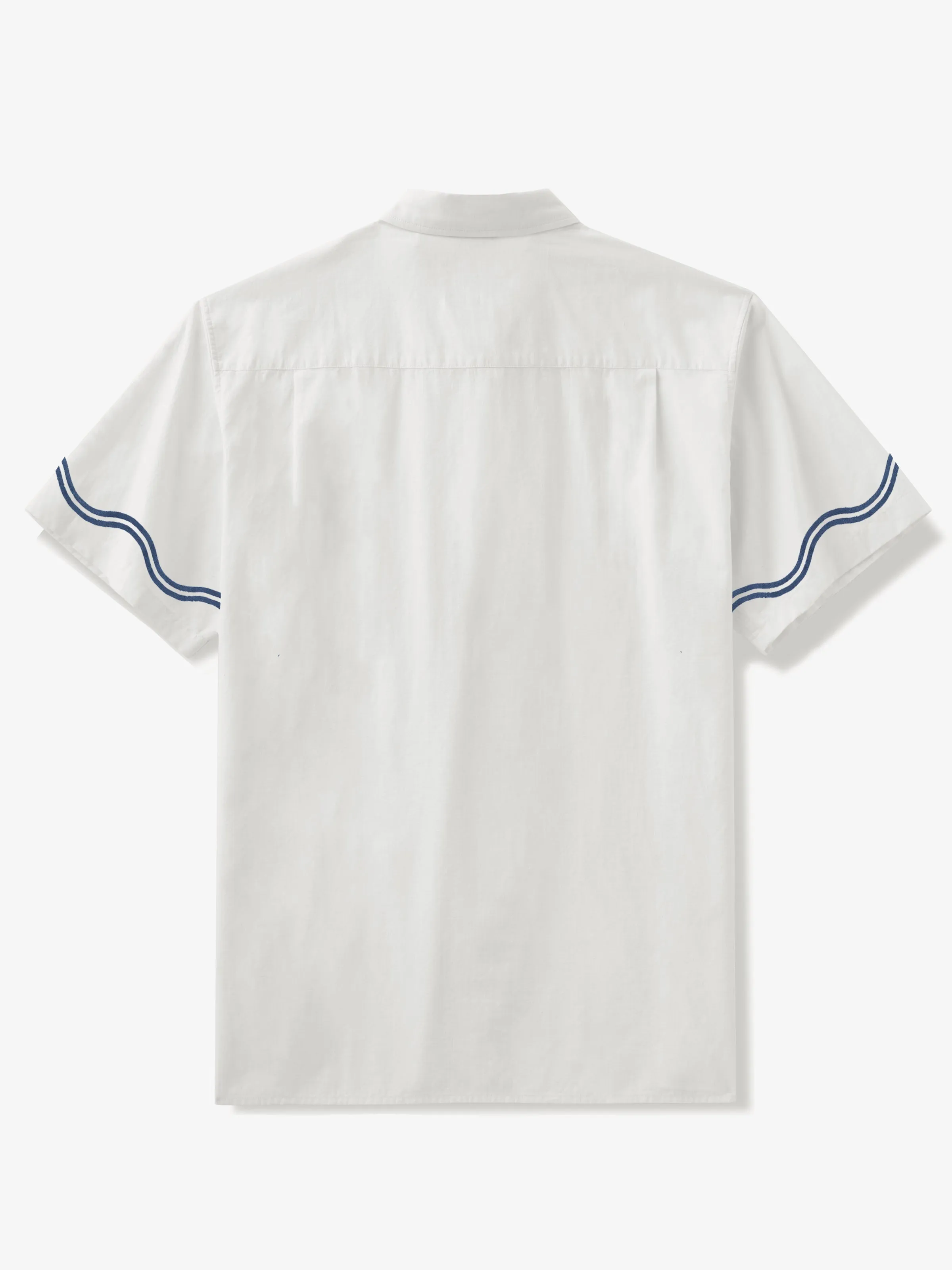 Vintage Style Marine Life Cotton Camp Shirt