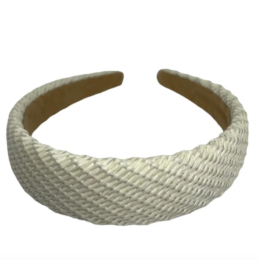 Wide Headband Summer Rattan Headbands