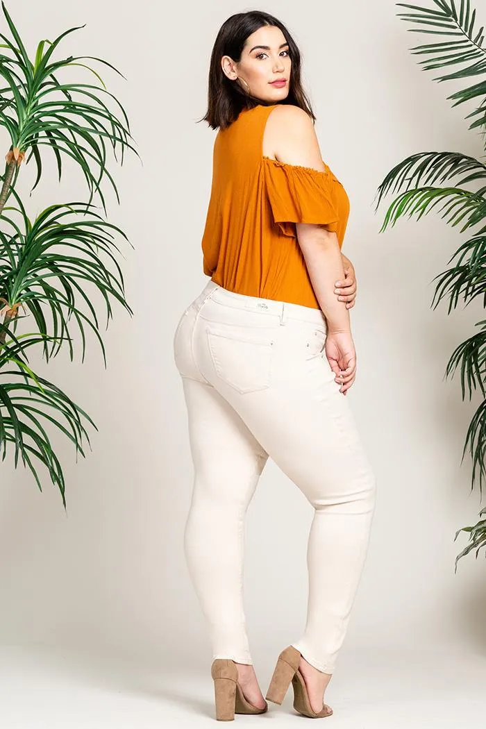 Women's Plus Size Hyperstretch  Skinny Pants, Champagne