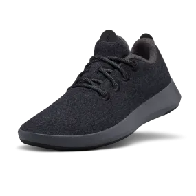 Women's Wool Runner Mizzles - Natural Black (Dark Grey Sole)