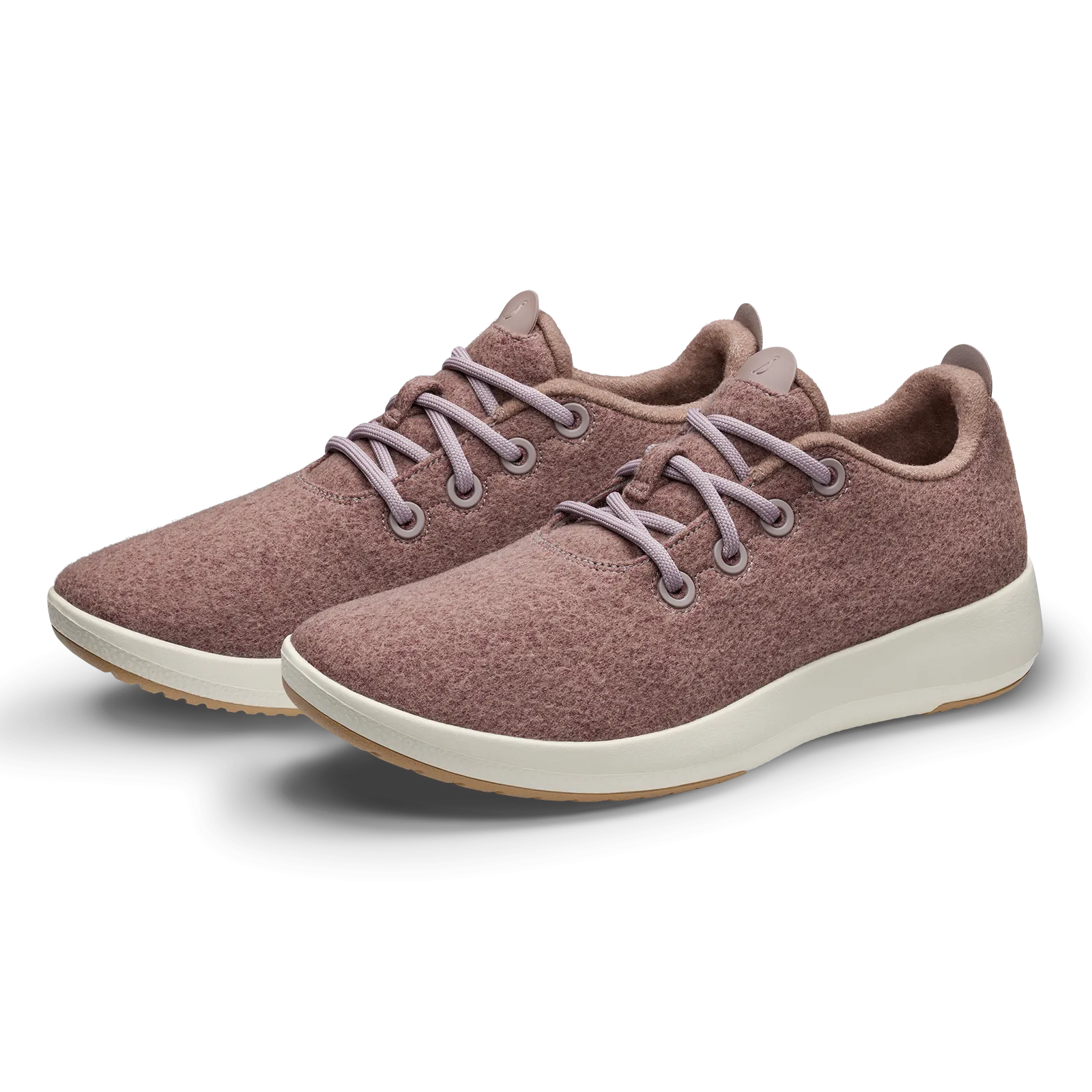 Women's Wool Runner Mizzles - Stormy Mauve (Natural White Sole)