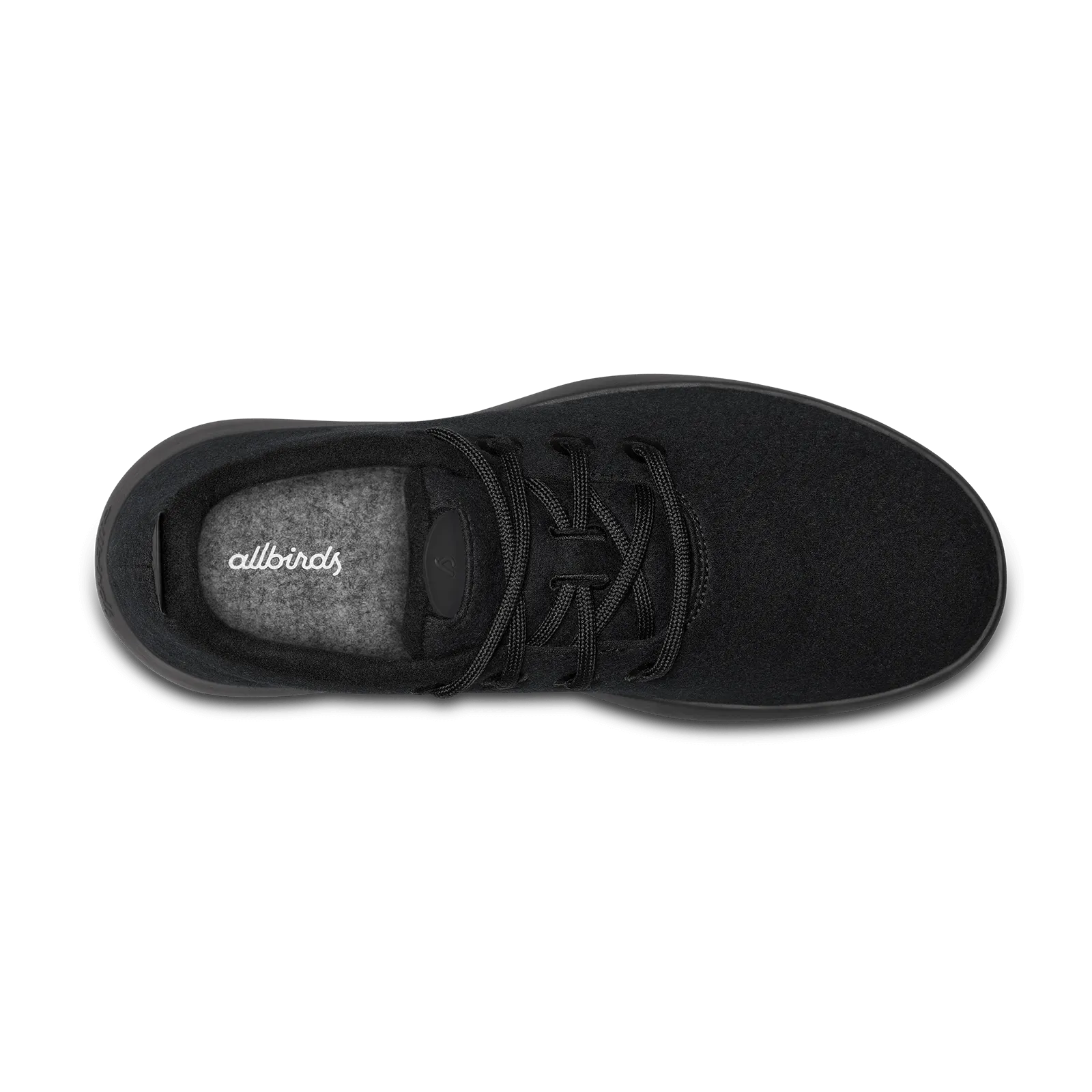 Women's Wool Runner Mizzles - True Black (Black Sole)